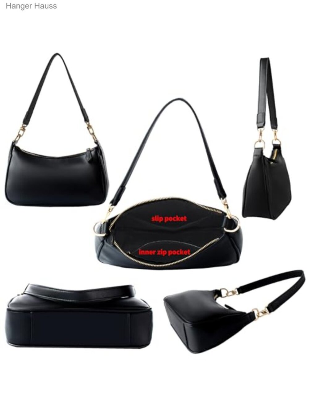 Small Faux Leather Shoulder Bag for Women, Mini Cute Crossbody Purse Handbag - Picture 4 of 6